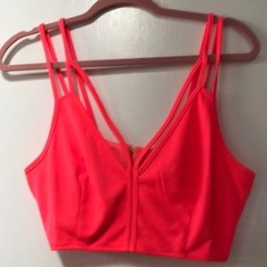 Neon pink/orange bralette